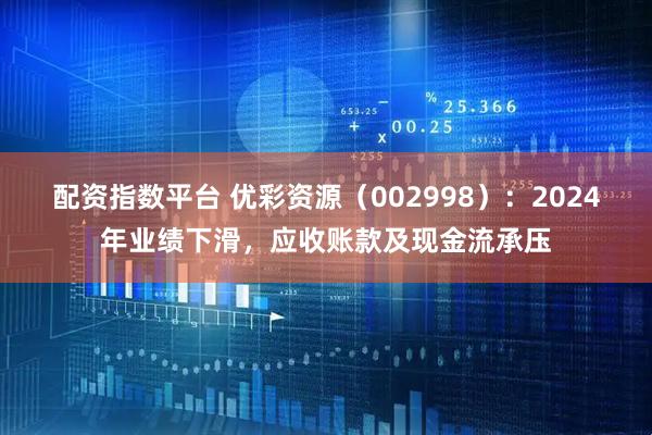 配资指数平台 优彩资源（002998）：2024年业绩下滑，应收账款及现金流承压